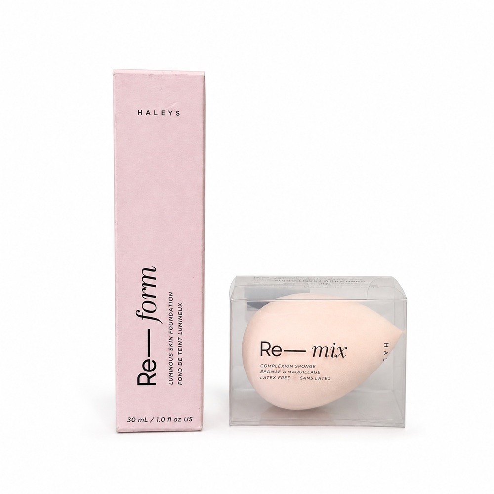 HALEYS Re-form Luminous Skin Foundation & Blender Set – H. 4.25